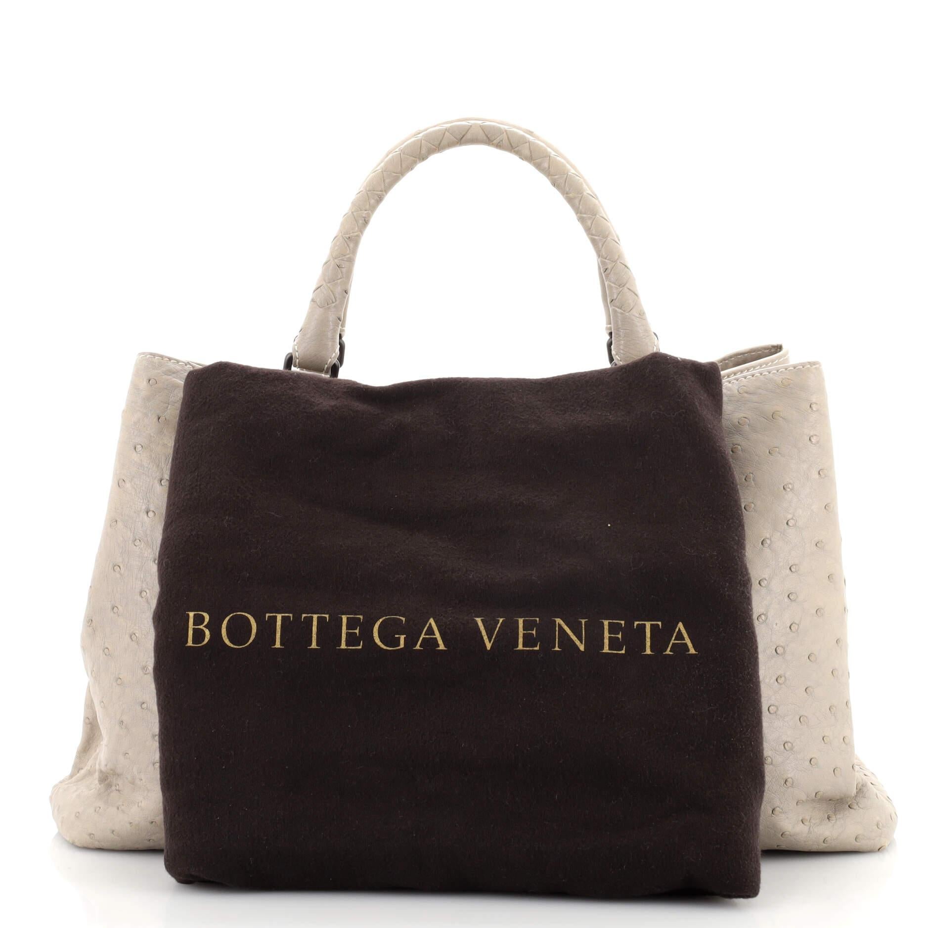 Bottega Veneta Roma Bag Ostrich Medium For Sale at 1stDibs