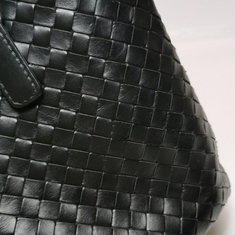 Bottega Veneta Roma Handbag Bag Intrecciato Nappa Leather Black Large 35cm 6