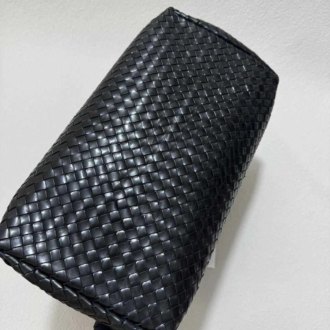 Bottega Veneta Roma Bolso Bolso Intrecciato Piel Nappa Negro Grande 35cm 11