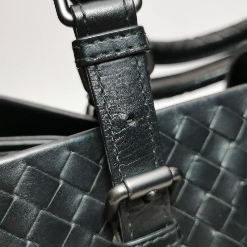 Bottega Veneta Roma Handbag Bag Intrecciato Nappa Leather Black Large 35cm 14