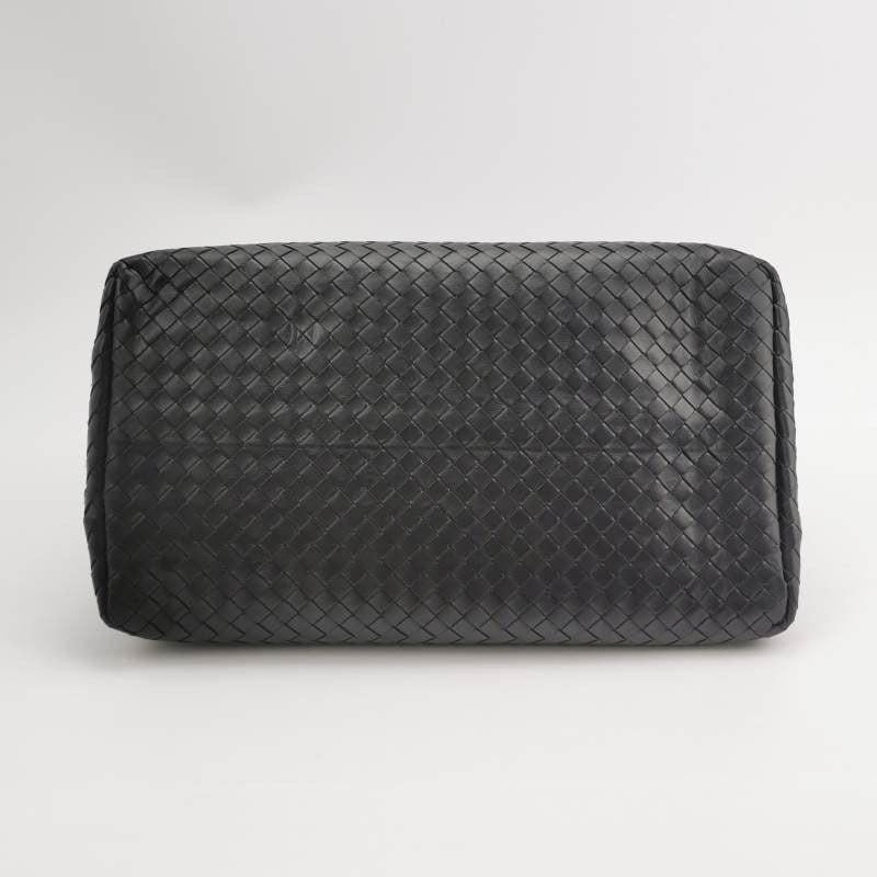 Women's Bottega Veneta Roma Handbag Bag Intrecciato Nappa Leather Black Large 35cm