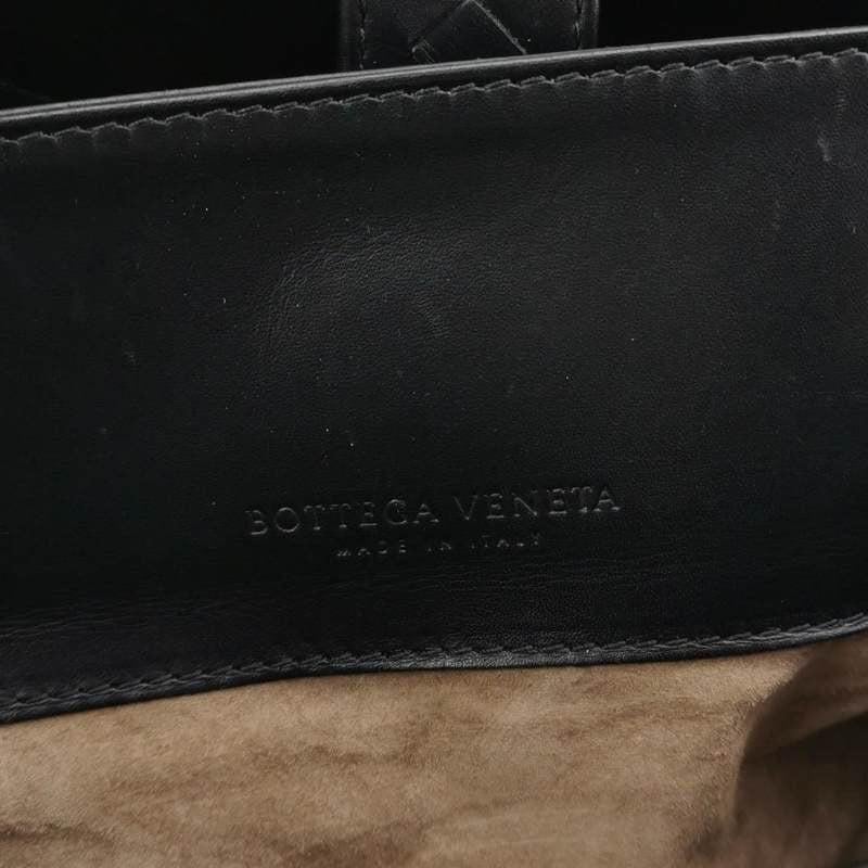 Bottega Veneta Roma Handbag Bag Intrecciato Nappa Leather Black Large 35cm 5