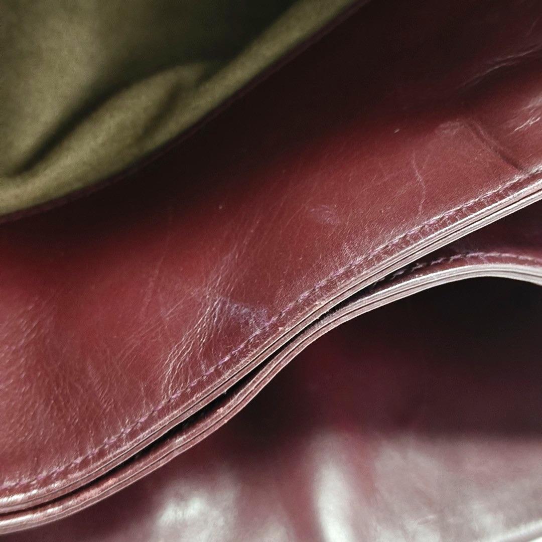 Bottega Veneta Roma Sac à main Intrecciato Nappa Leather Burgundy Medium 30cm en vente 10