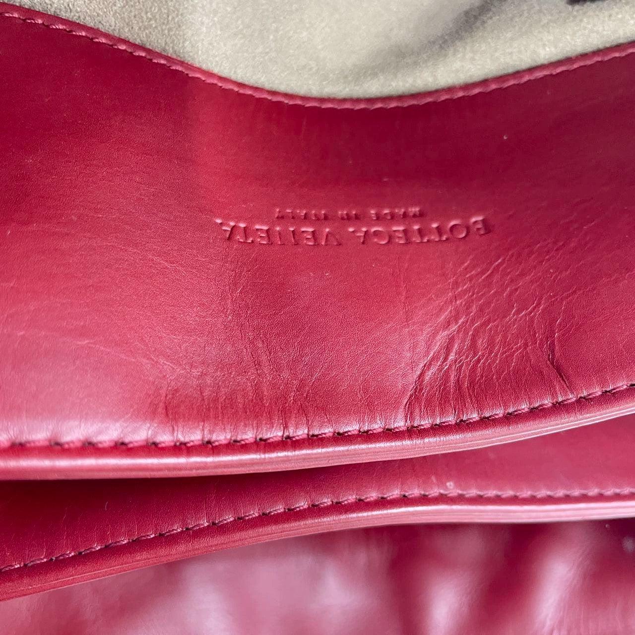 Bottega Veneta Bolso Roma Bolso Intrecciato Piel Nappa Borgoña Pequeño 30cm en venta 7