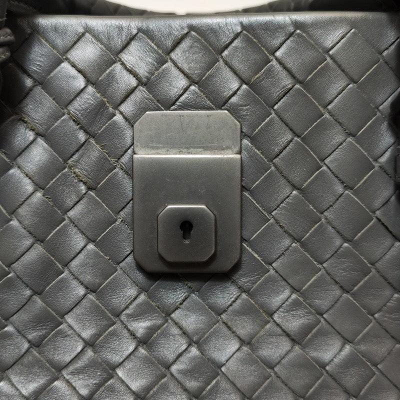 Bottega Veneta Roma Handbag Intrecciato Nappa Leather Grey Small 30cm 6