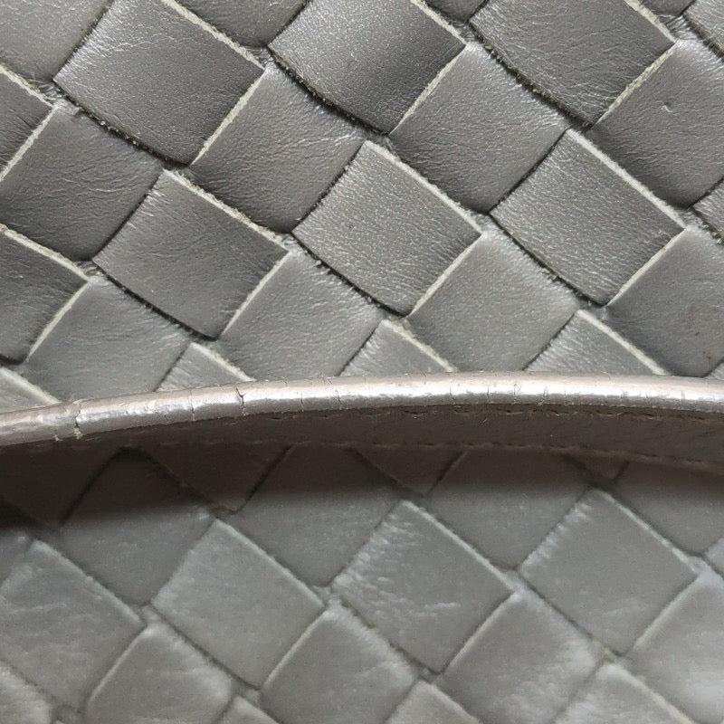 Bottega Veneta Roma Handbag Intrecciato Nappa Leather Grey Small 30cm 11