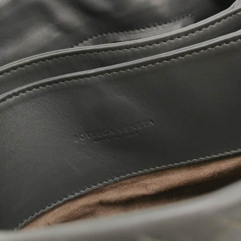 Bottega Veneta Roma Handbag Intrecciato Nappa Leather Grey Small 30cm 4