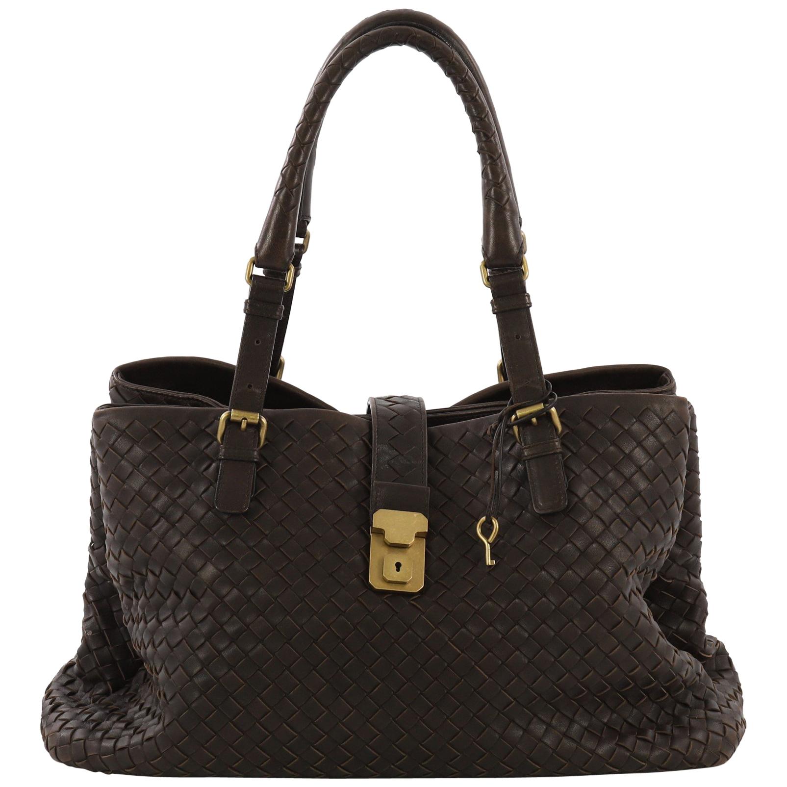 Bottega Veneta Roma Handbag Intrecciato Nappa Medium