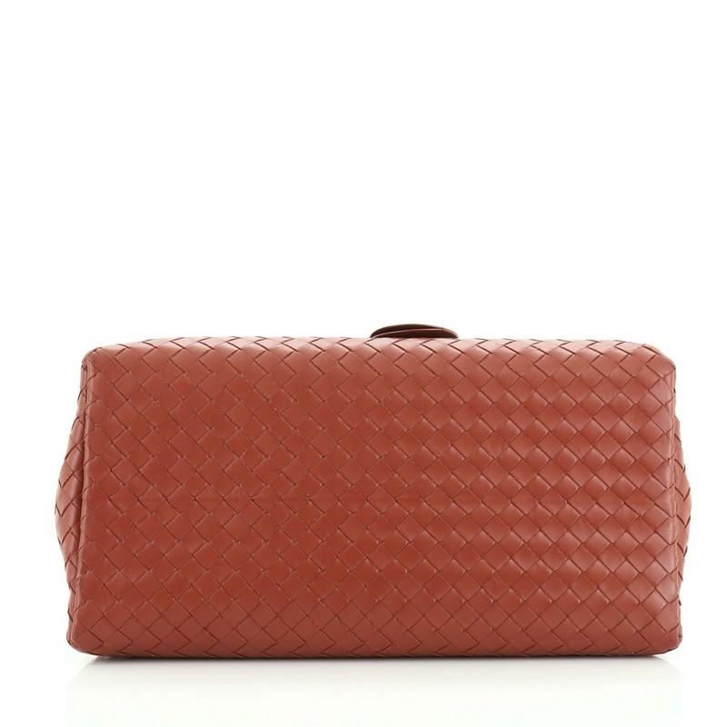 Bottega Veneta Roma Handbag Intrecciato Nappa Small  In Good Condition In NY, NY