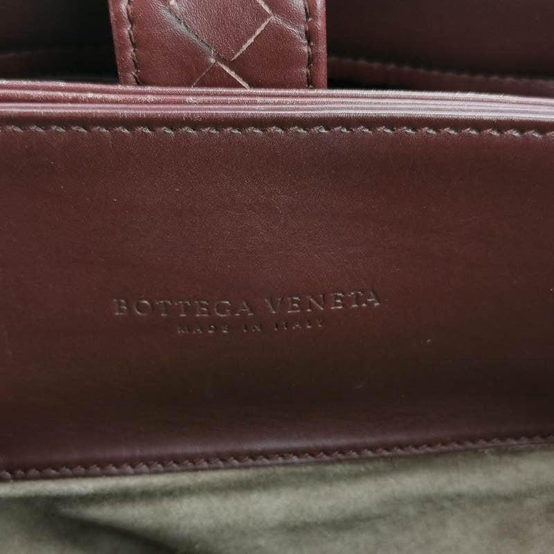 Women's Bottega Veneta Roma Intrecciato Nappa Leather Wine Burgundy Large 35cm