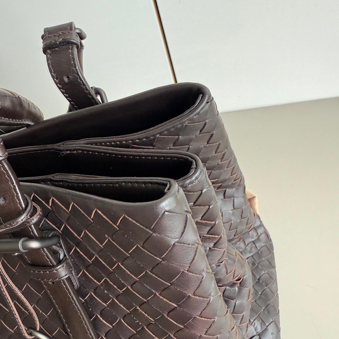 Bottega Veneta Roma Large Intrecciato Nappa Leather Chocolate Brown 35cm 5