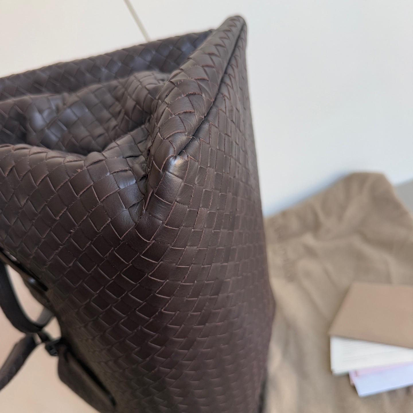 Bottega Veneta Roma Large Intrecciato Nappa Leather Dark Brown 35cm 6