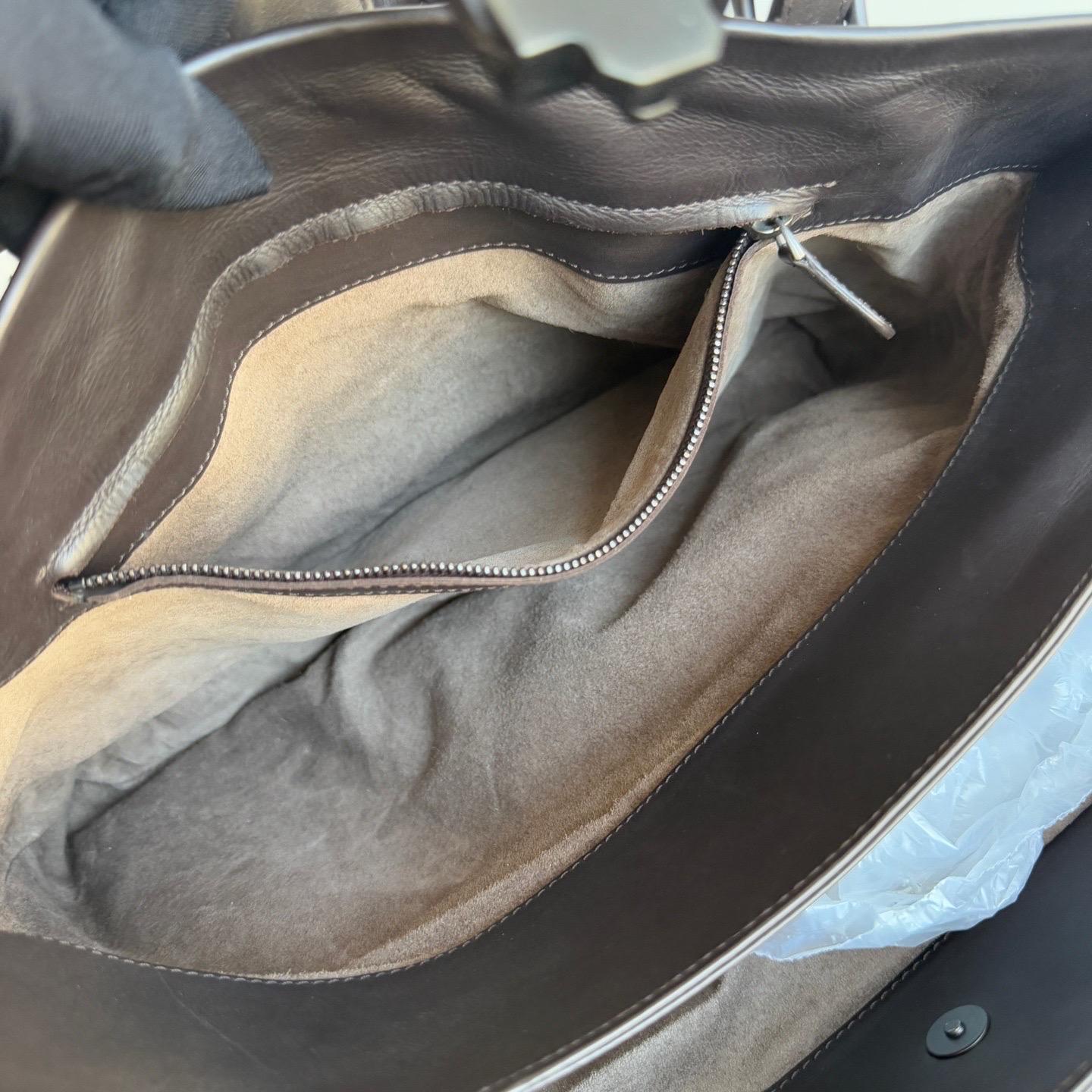 Bottega Veneta Roma Large Intrecciato Nappa Leather Dark Brown 35cm 8