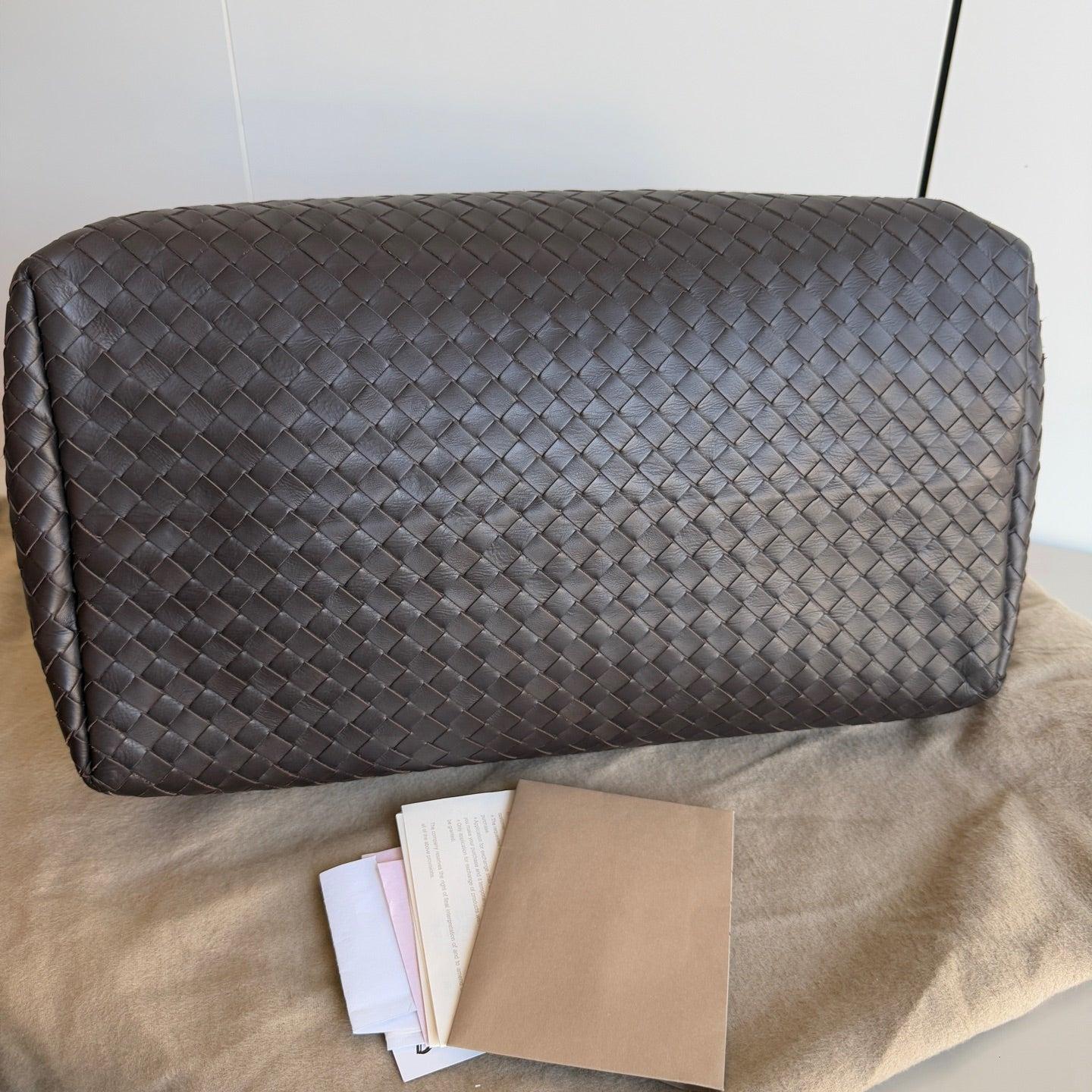 Bottega Veneta Roma Large Intrecciato Nappa Leather Dark Brown 35cm 2