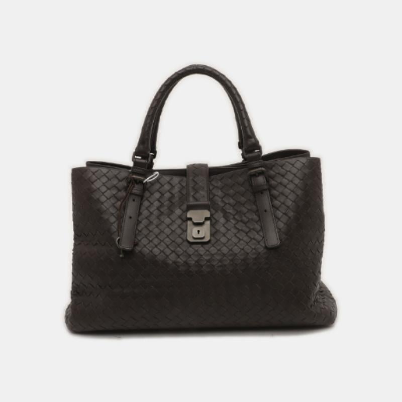Bottega Veneta Roma Large Intrecciato Nappa Leather Dark Brown 37cm 2