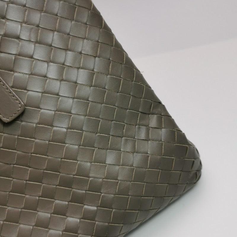 Bottega Veneta Roma Large Intrecciato Nappa Leather Grey 35cm 13