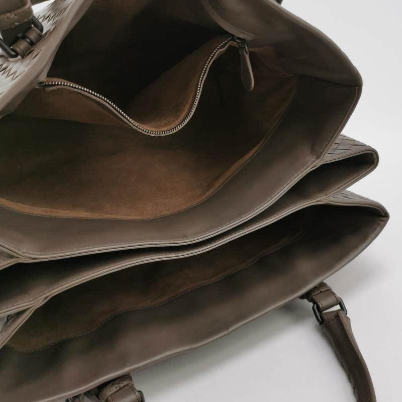 Bottega Veneta Roma Large Intrecciato Nappa Leather Grey 35cm 2