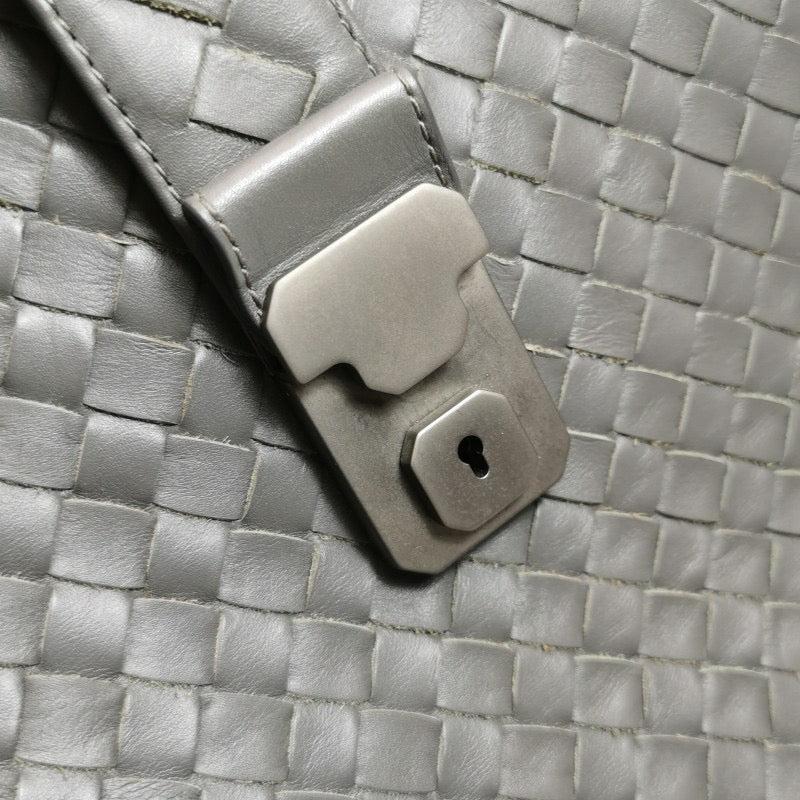 Bottega Veneta Roma Large Intrecciato Nappa Leather Grey 35cm 3