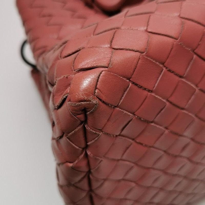 Bottega Veneta Roma Mini Bag Intrecciato Nappa Leather Pink 25cm 6
