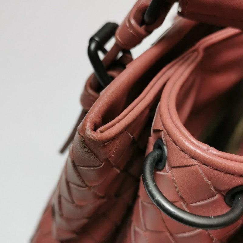 Bottega Veneta Roma Mini Bag Intrecciato Nappa Leather Pink 25cm 9