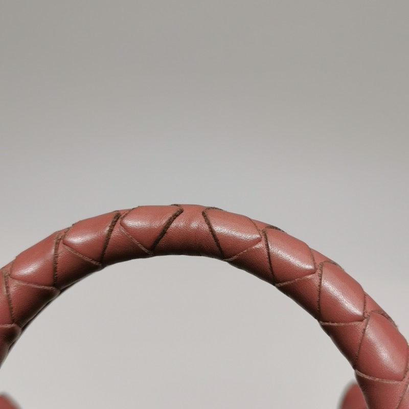 Bottega Veneta Roma Mini Bag Intrecciato Nappa Leather Pink 25cm 13