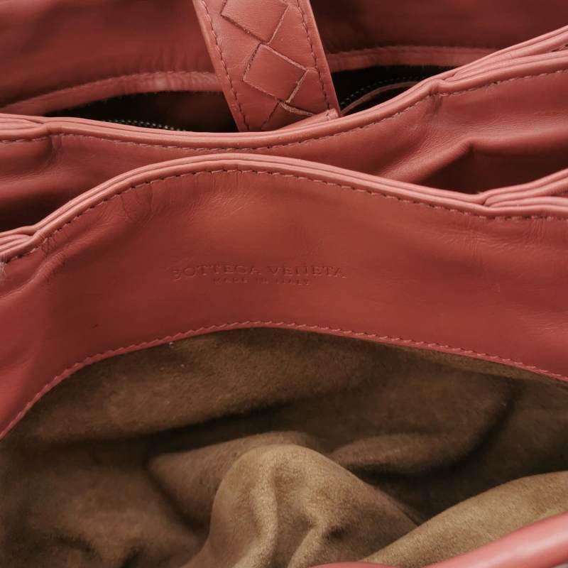 Bottega Veneta Roma Mini Bag Intrecciato Nappa Leather Pink 25cm 2