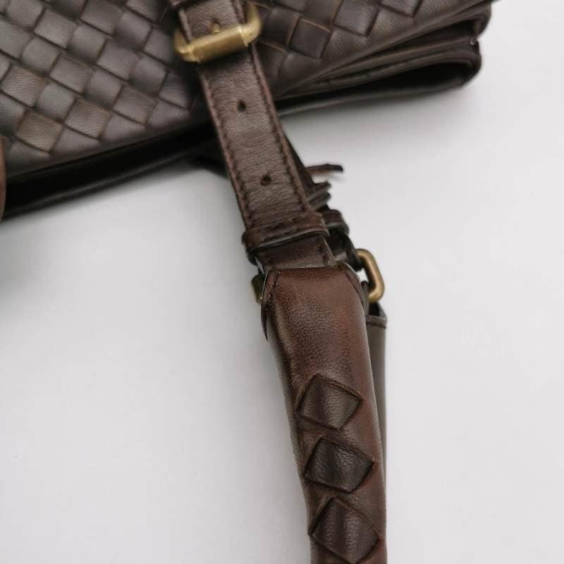 Bottega Veneta Roma Tote Intrecciato Lambskin Leather Dark Chocolate Brown 40cm 8