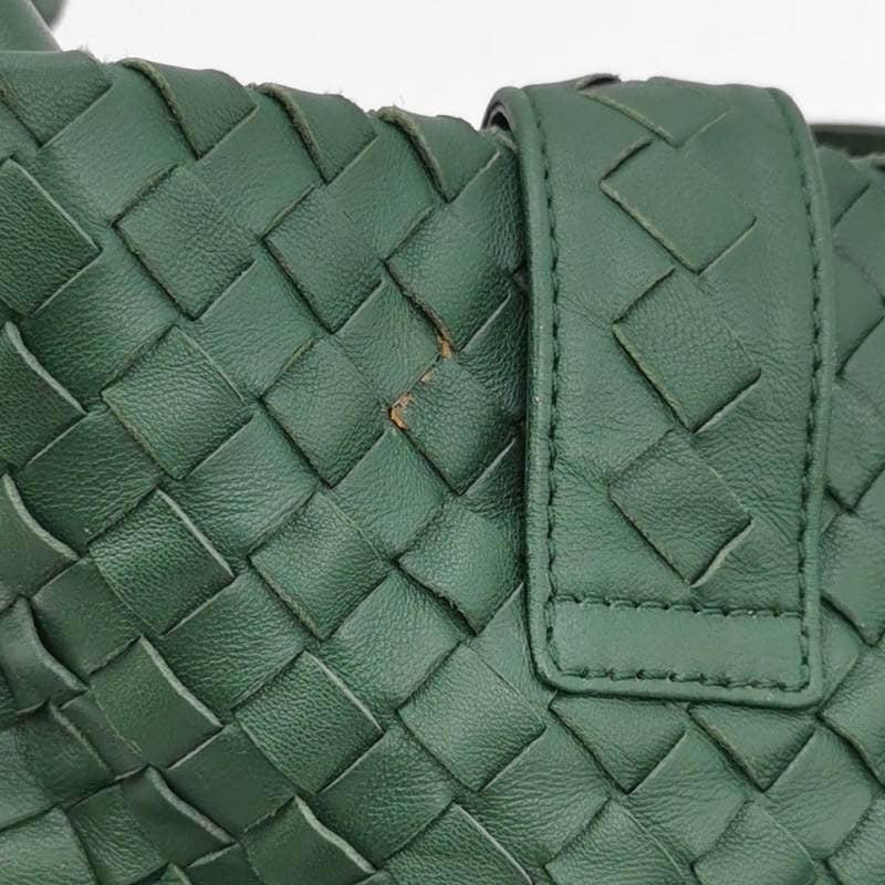 Bottega Veneta Roma Tote Intrecciato Lambskin Leather Dark Green 40cm 6