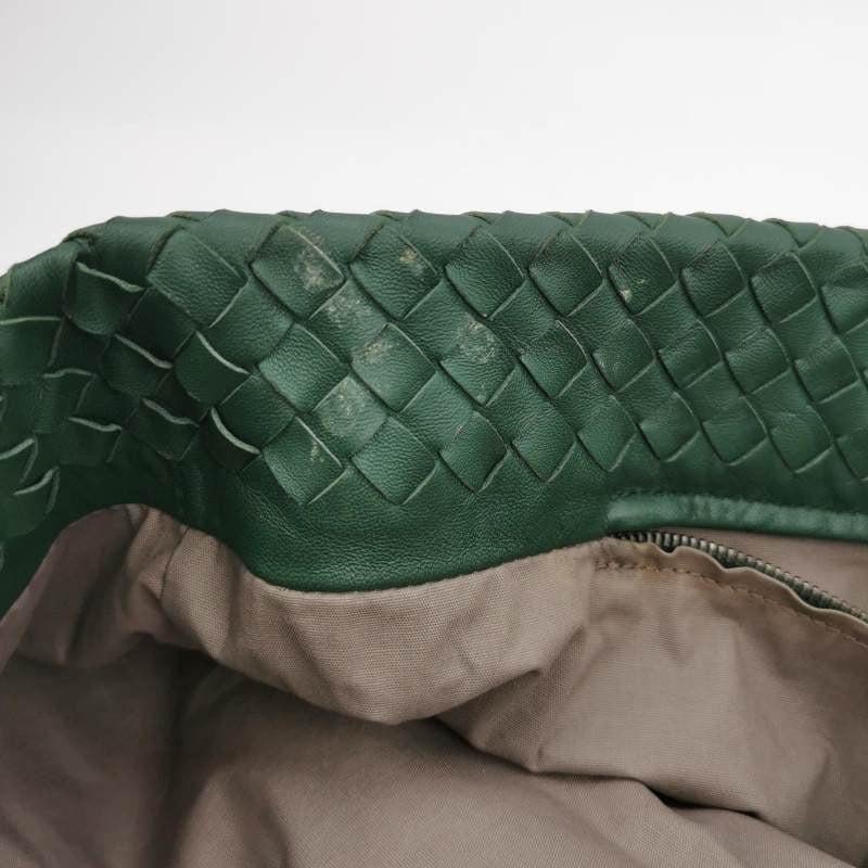 Bottega Veneta Roma Tote Intrecciato Lambskin Leather Dark Green 40cm 7