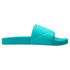 Bottega Veneta Gummi Pool Slide in Neptune Sz 40