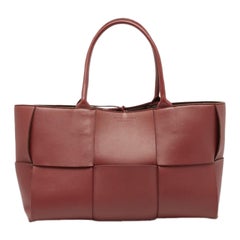 Bottega Veneta Rust Brown Leather Arco Tote