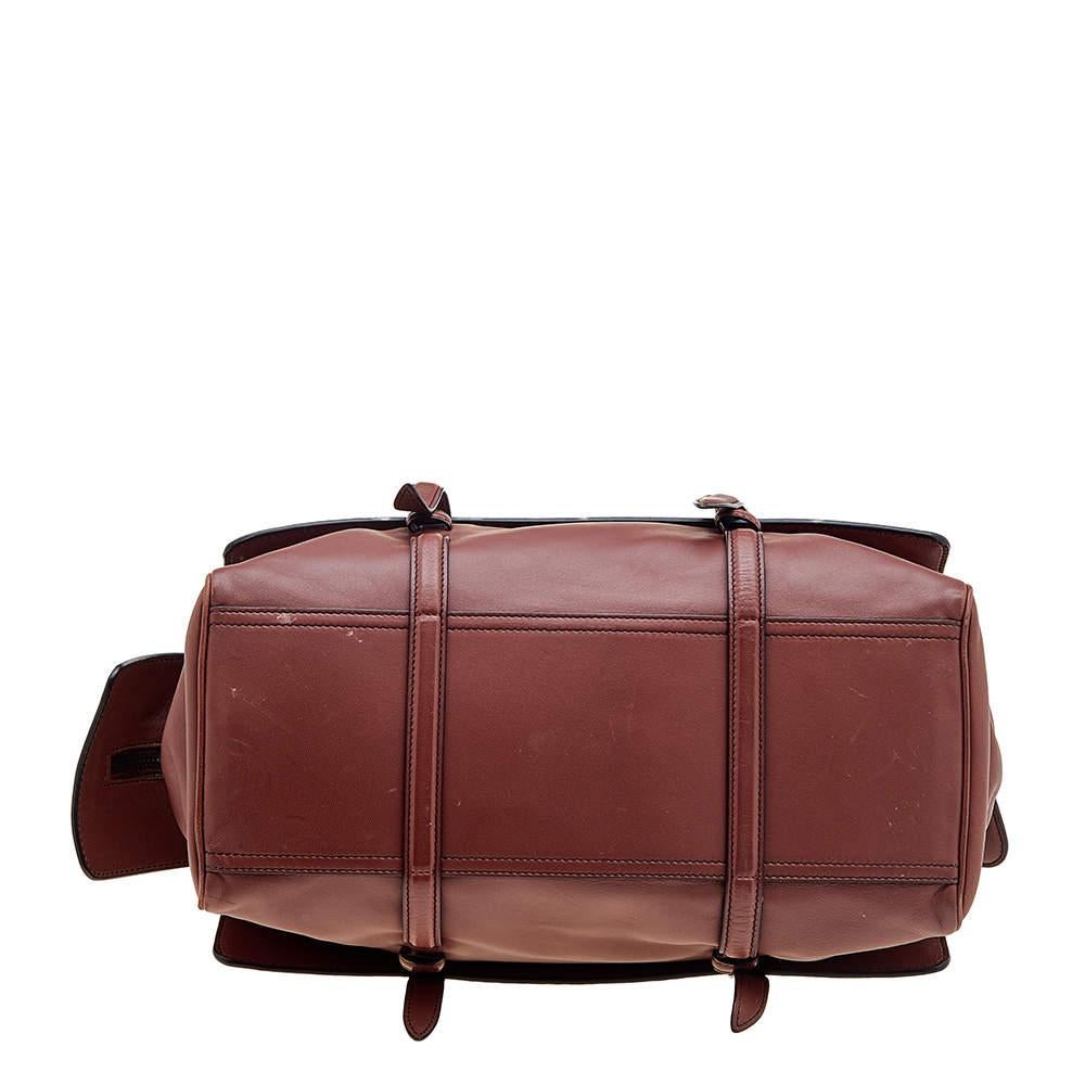 Bottega Veneta Rust Red Intrecciato Leather Monaco Satchel 1