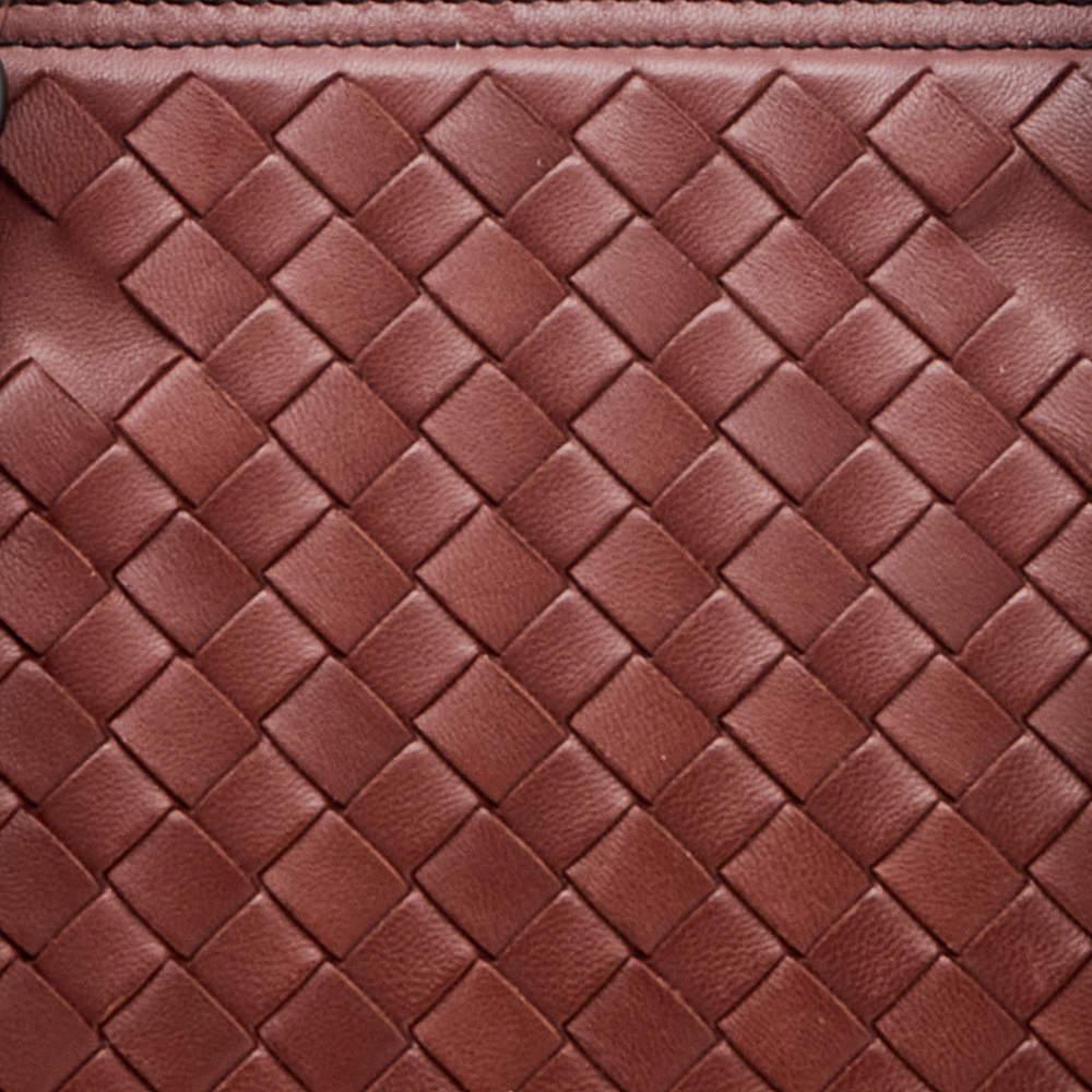 Bottega Veneta Rust Red Intrecciato Leather Monaco Satchel 2