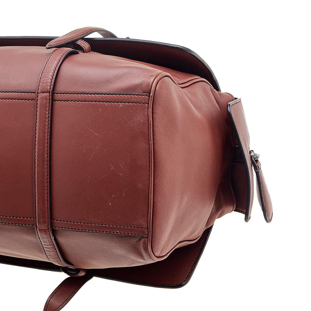 Bottega Veneta Rust Red Intrecciato Leather Monaco Satchel 4