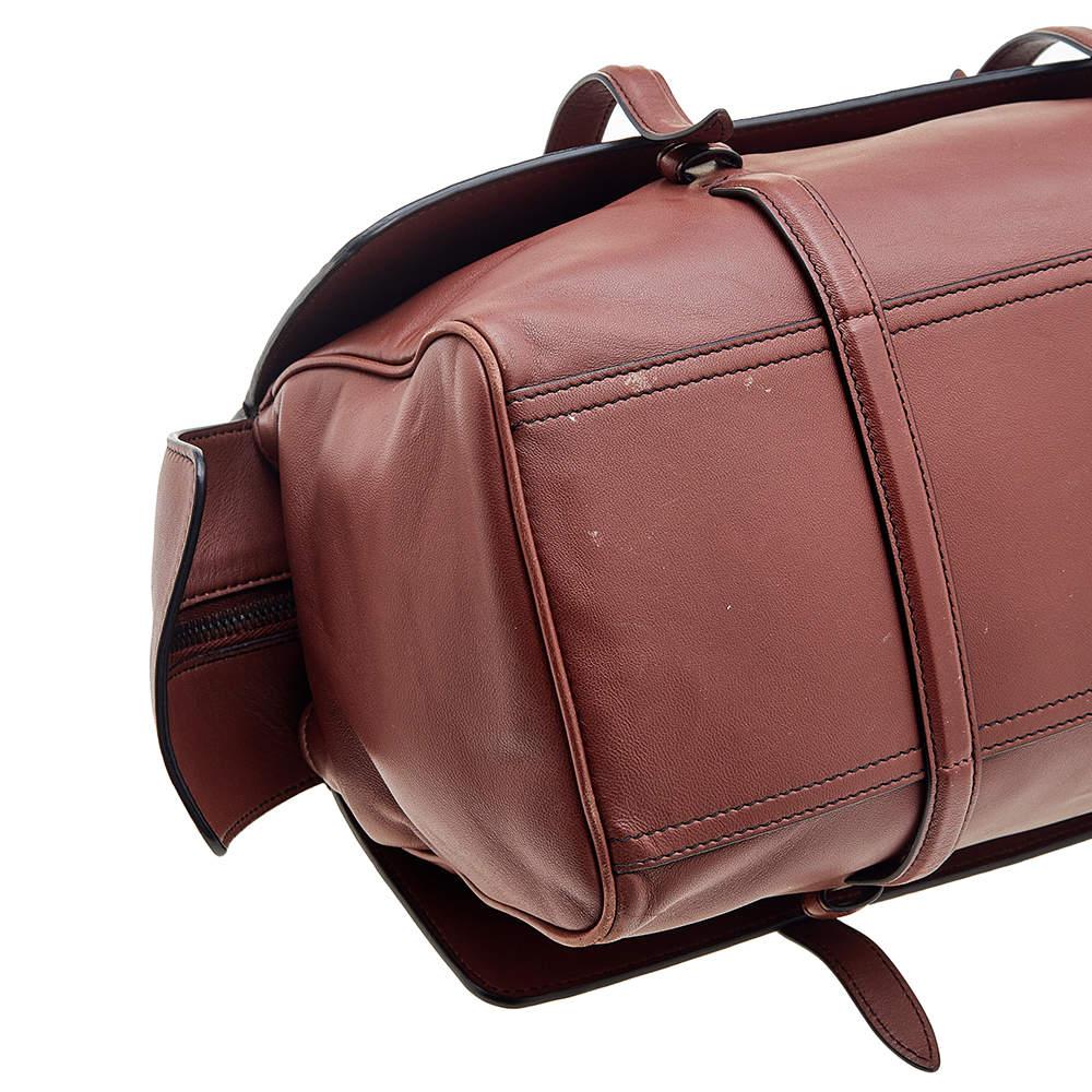 Bottega Veneta Rust Red Intrecciato Leather Monaco Satchel 5
