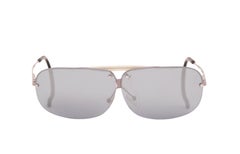 Vintage Bottega Veneta S/S 1999 silver aviator mirror sunglasses