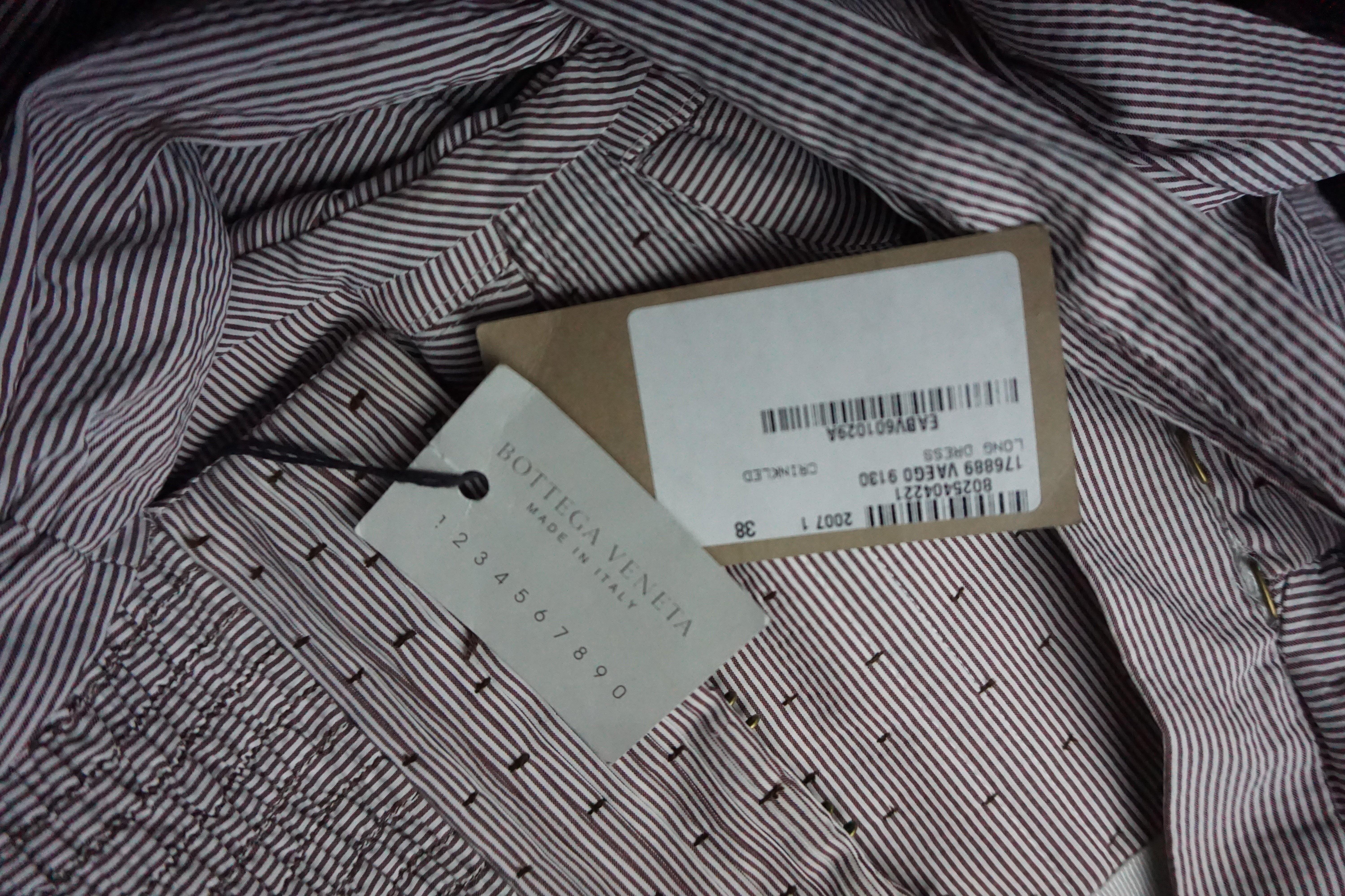 RESERVED TIL 28TH BOTTEGA VENETA S/s 2007 Elegant Striped Evening Maxi Dress 7