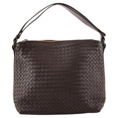 Bottega Veneta Saddle Zip Messenger Bag Intrecciato Nappa Large