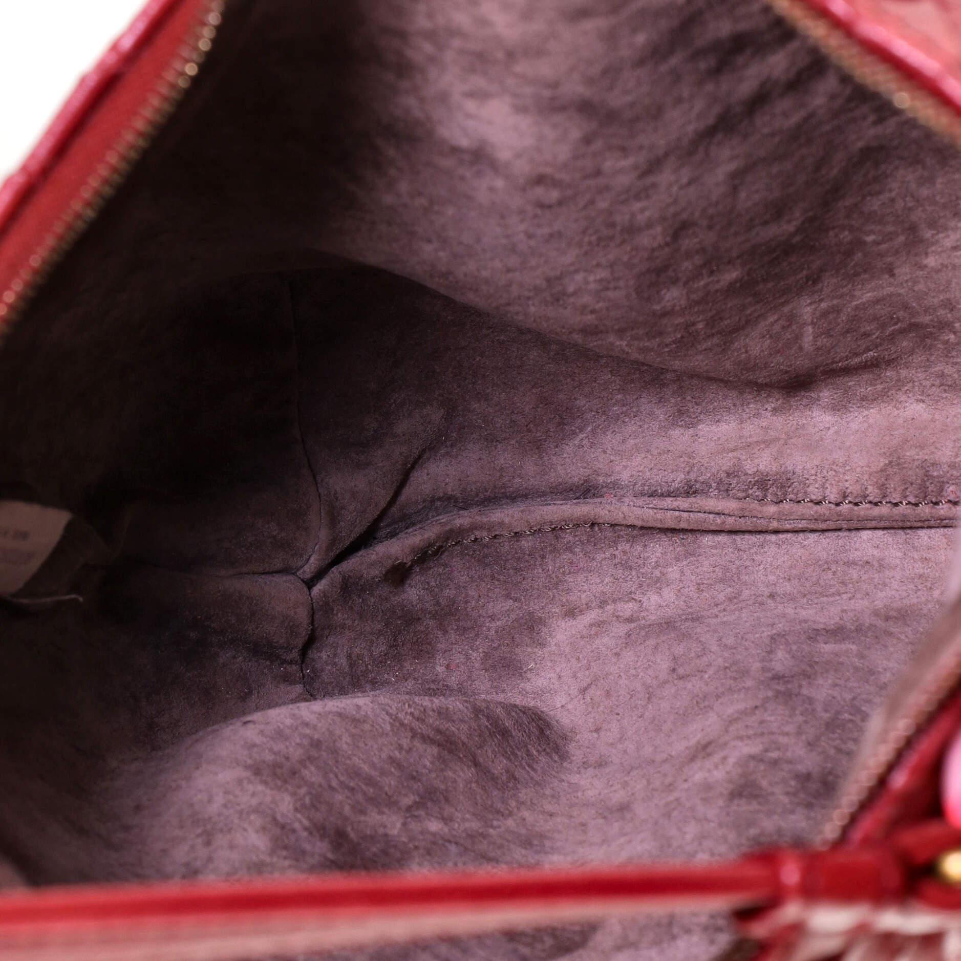 Bottega Veneta Saddle Zip Messenger Bag Intrecciato Nappa Mini In Good Condition In NY, NY
