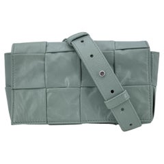 Bottega Veneta - Sac de taille en cuir Intreccio - Vert Sage