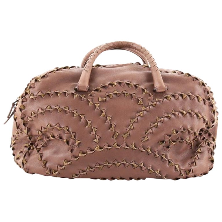 Bottega Veneta Bolso San Marco Bowling Piel con Detalle Intrecciato Larg