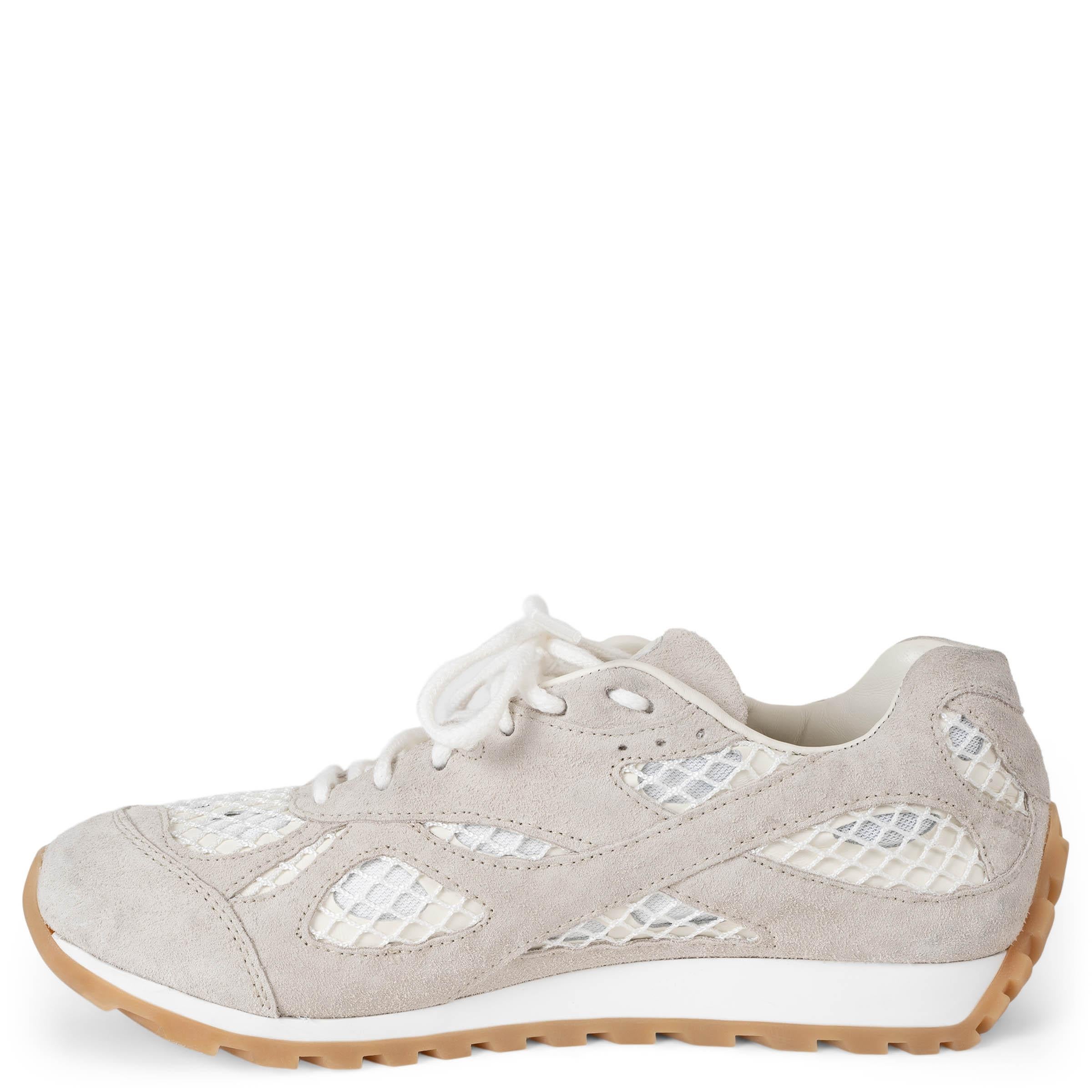 Gris BOTTEGA VENETA Sel de mer daim ORBIT Sandales Chaussures 39 fit 38.5 en vente
