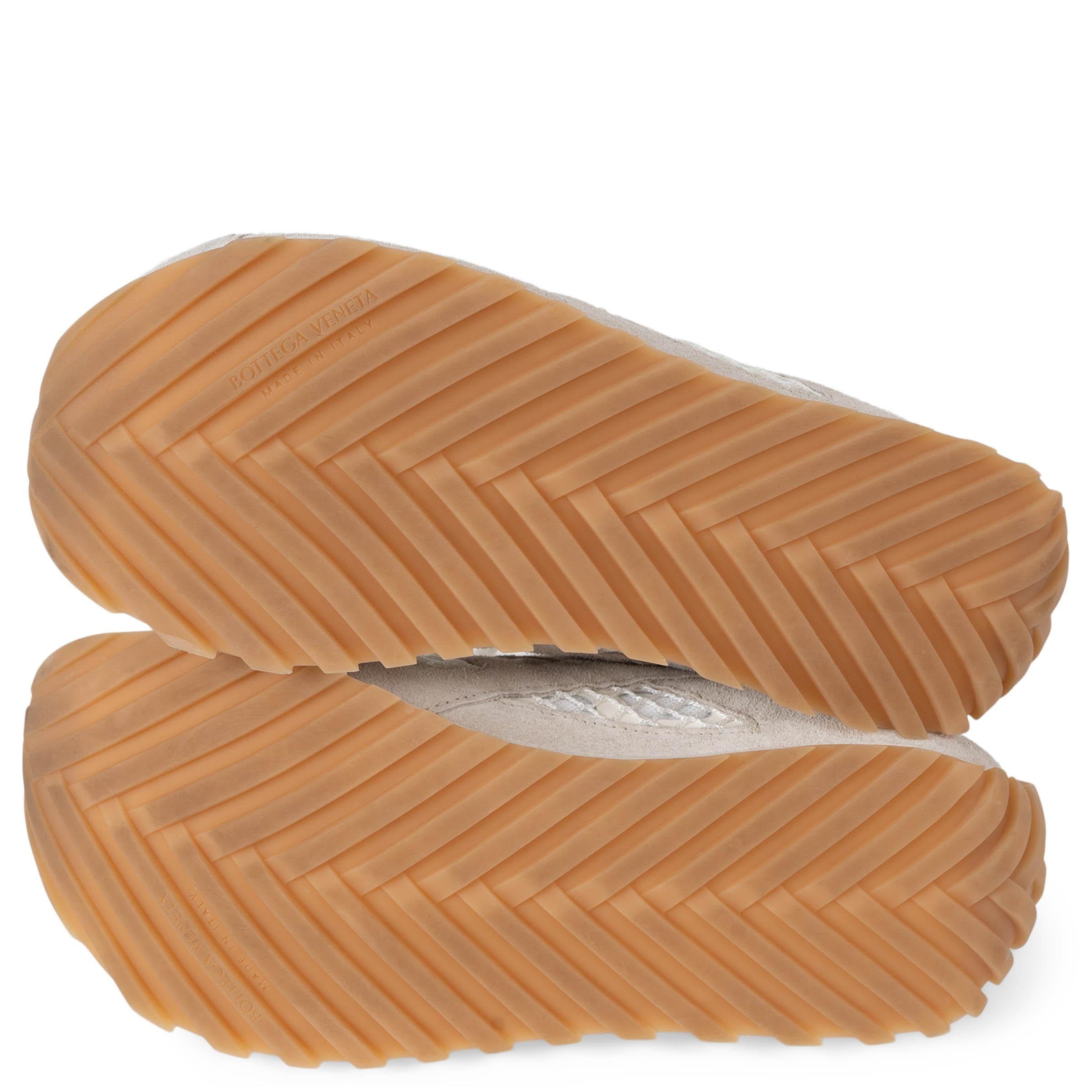 BOTTEGA VENETA Sel de mer daim ORBIT Sandales Chaussures 39 fit 38.5 en vente 3