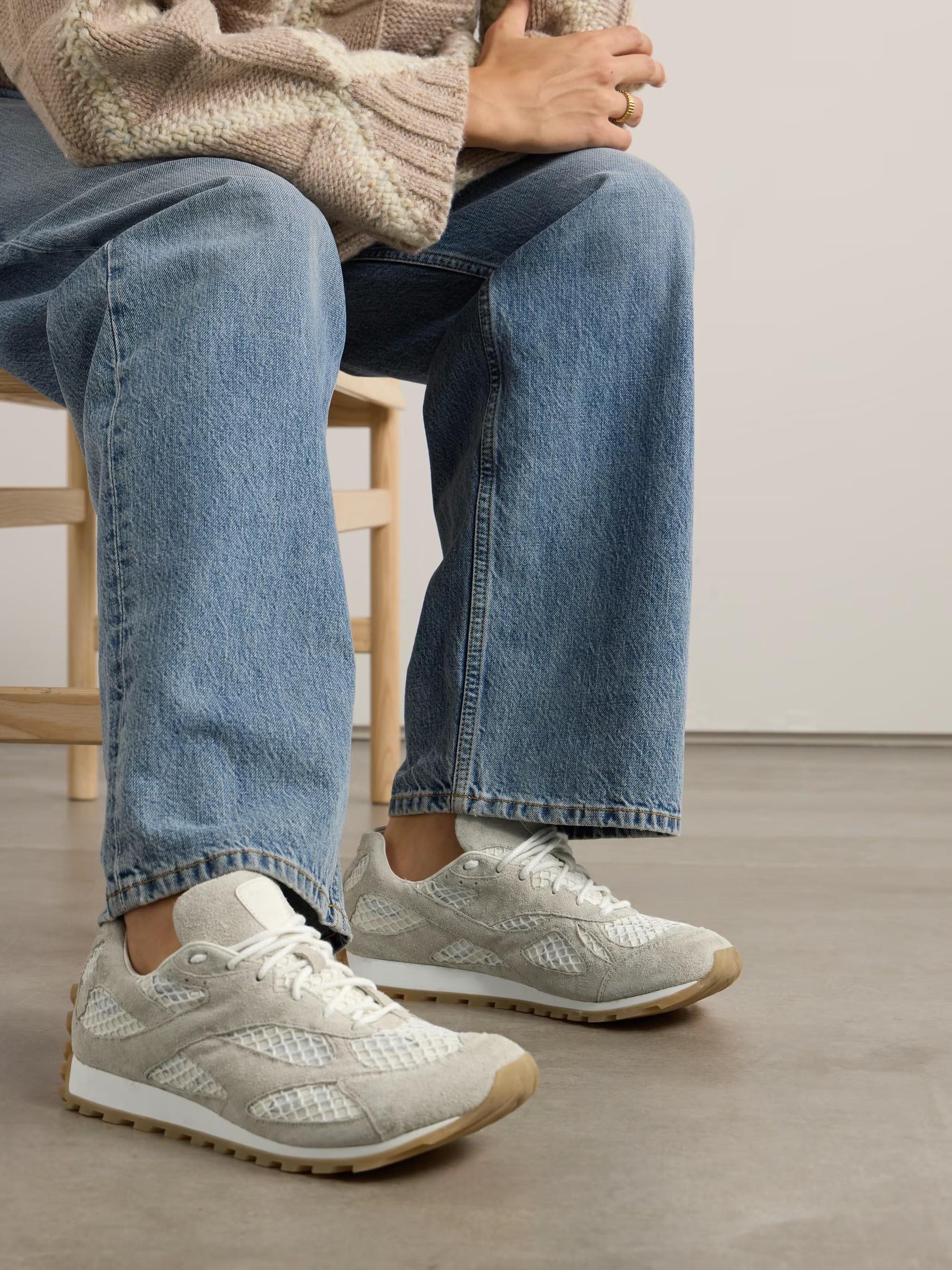 BOTTEGA VENETA Sel de mer daim ORBIT Sandales Chaussures 39 fit 38.5 en vente 4