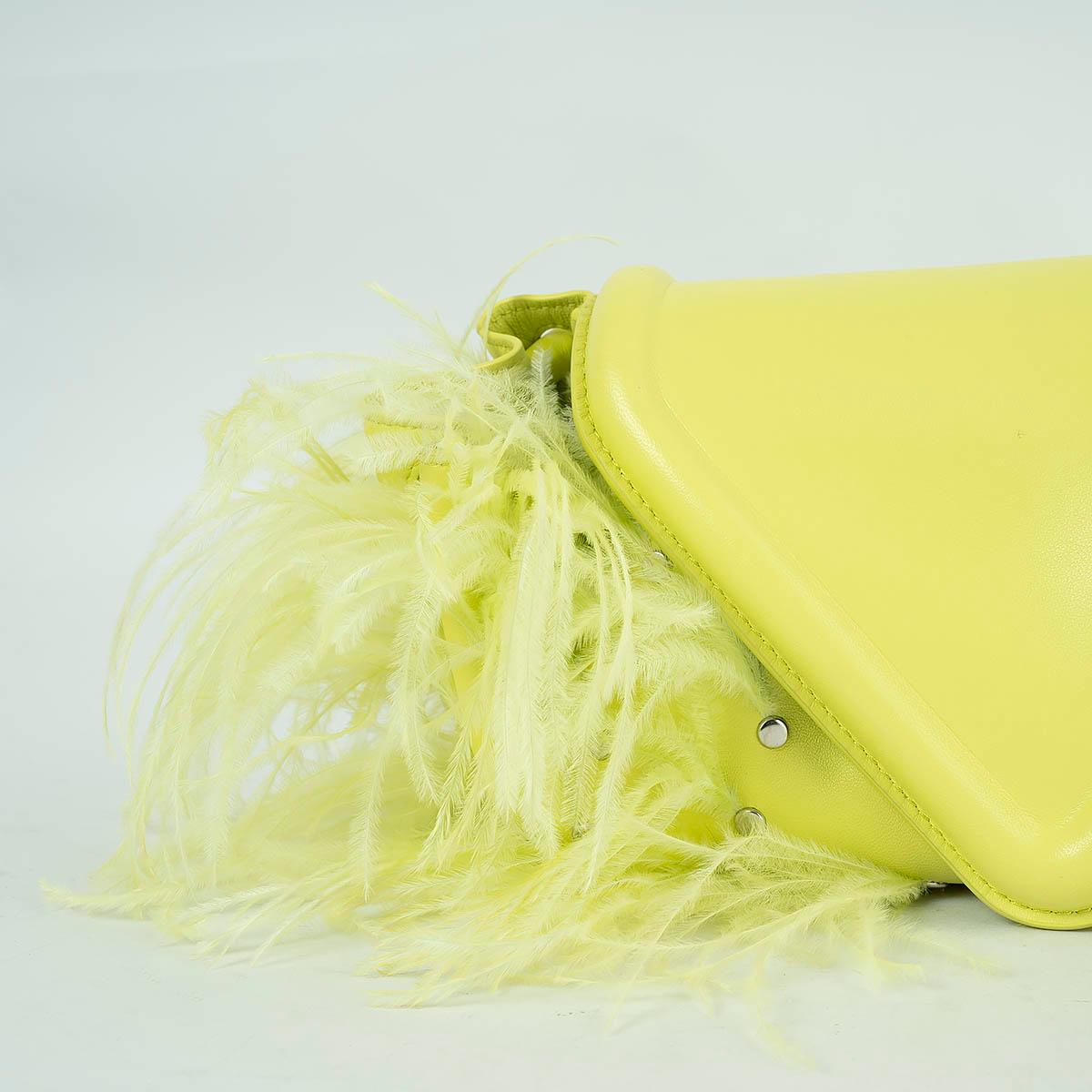 Women's BOTTEGA VENETA Seagrass leather 2021 BEAK FEATHER TRIM Shoulder Bag For Sale