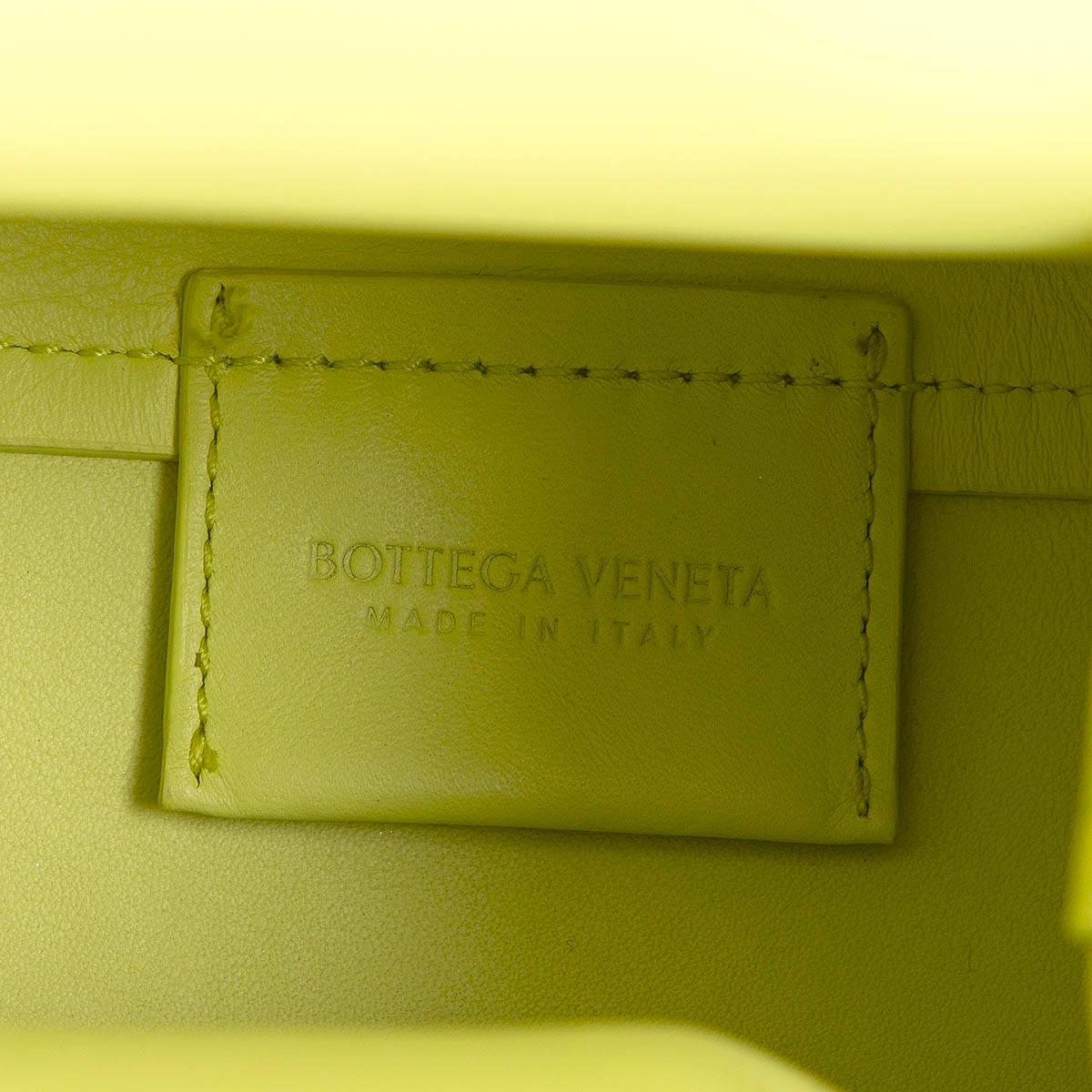 Yellow BOTTEGA VENETA Seagrass yellow leather POINT MEDIUM Tote Bag For Sale