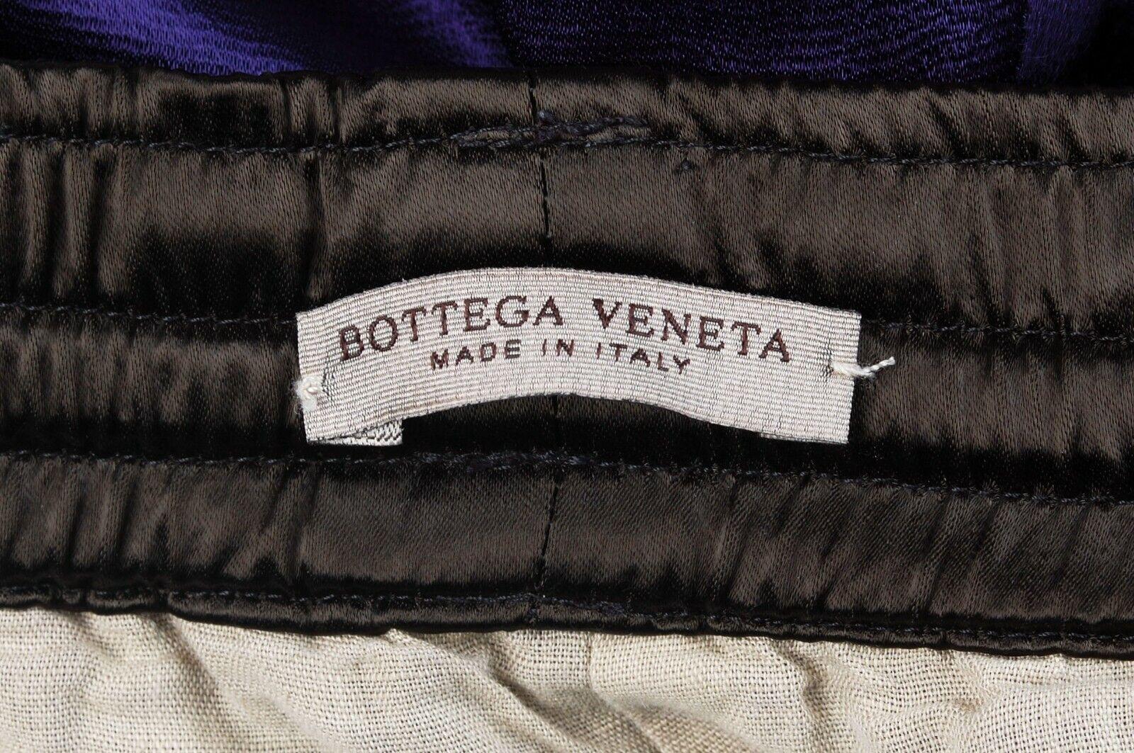 Purple Bottega Veneta Shiny Zippers on Leg Openings Men Track Pants Size 48IT(W32) For Sale