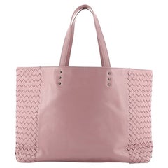 Bottega Veneta Shopping Tote Leather and Intrecciato Nappa Medium