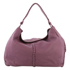 Bottega Veneta Shoulder Bag Cervo Leather with Intrecciato Detail Large