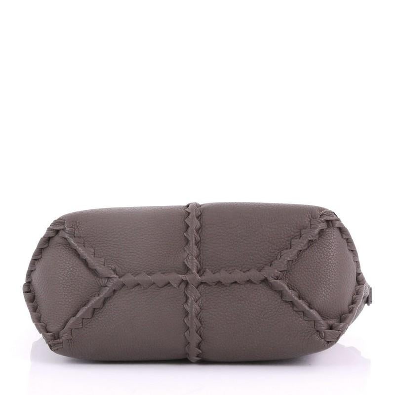 Women's Bottega Veneta Shoulder Bag Cervo Leather with Intrecciato Detail Medium
